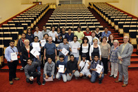 The graduation ceremony of students of English Langugage Course