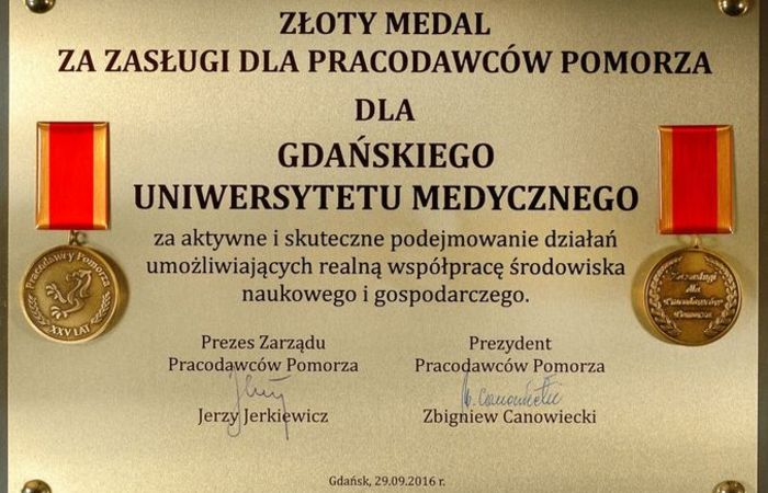 MUG got the Gold Medal
