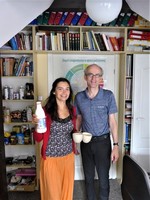 Dr Andreas Stähli and Anna Wyszako (Department of Palliative Medicine, MUG)