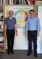 Dr Andreas Stähli and Leszek Pawłowski M.D. Ph.D. (Department of Palliative Medicine, MUG)