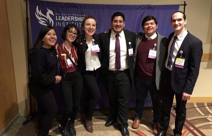 Awards for the MUG students at the Phi Delta Epsilon convention in Chicago