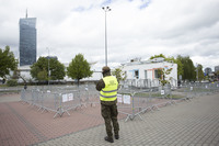 Walk-thru test centre