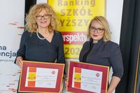 Prof. Edyta Szurowska, Vice-Rector for Clinical Affairs of the Medical University of Gdańsk with The MUG Spokeswoman Joanna Śliwińska Ph.D.