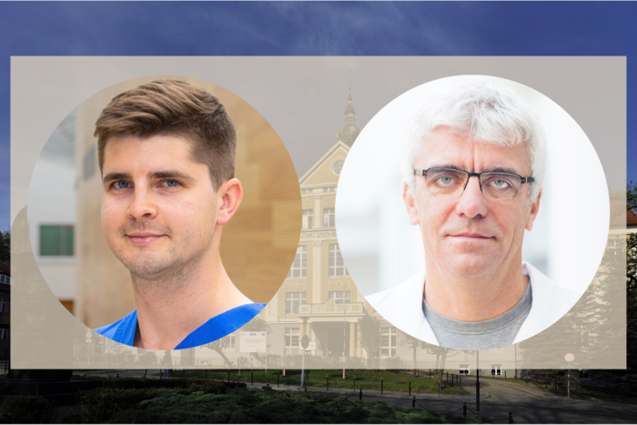 from the left: Mikołaj Frankiewicz, Ph.D., Prof. Marcin Matuszewski